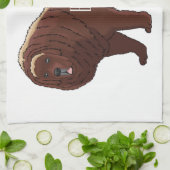 Tibetan Mastiff dog cartoon illustration Theedoek (Gevouwen)