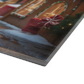 Tibetan Mastiff Dogs Christmas Snow Holiday Snijplank (Hoek)