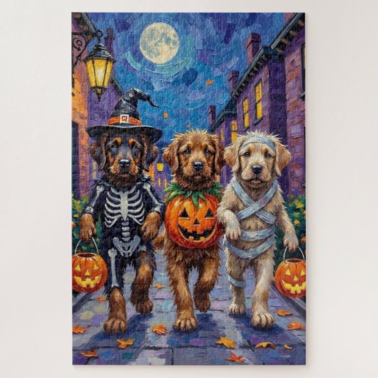 Tibetan Mastiff  Dogs In Halloween Costumes Legpuzzel (Verticaal)