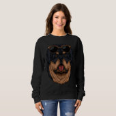 Tibetan mastiff eyeglasses  dog trui (Voorkant volledig)