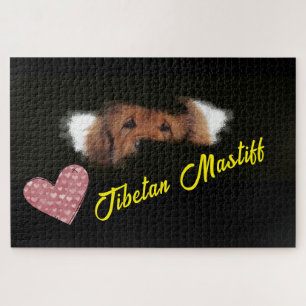 Tibetan Mastiff Eyes Solid Color 1000 stuk Legpuzzel