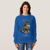Tibetan Mastiff Heart Mam Long Sleeve T-Shirt (Voorkant volledig)