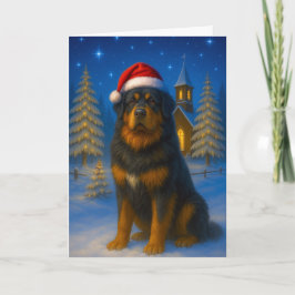 Tibetan Mastiff Holiday Card Feestdagen Kaart