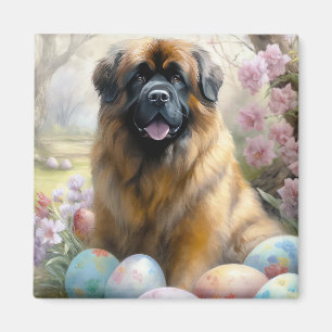 Tibetan Mastiff-hond met Pasen Eieren Vakantie  Magneet