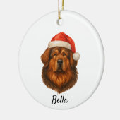 Tibetan Mastiff Keramisch Ornament (Links)
