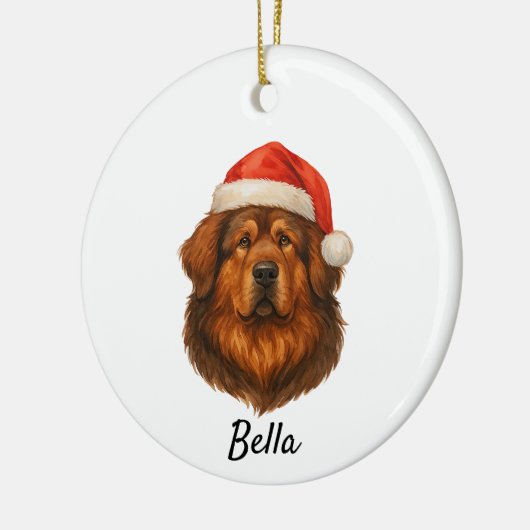 Tibetan Mastiff Keramisch Ornament (Links)