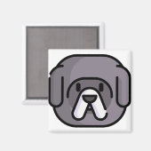 Tibetan Mastiff Magneet (Voorkant / Achterkant)