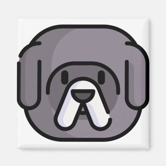 Tibetan Mastiff Magneet (Voorkant)