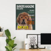 Tibetan Mastiff Parody Magazine Hoesje Poster (Thuiskantoor)