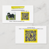 Tibetan Mastiff Rescue, Inc. Informatie Visitekaartje (Voorkant / Achterkant)