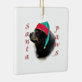 Tibetan Mastiff Santa Paws Keramisch Ornament (Rechts)