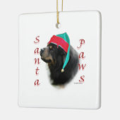 Tibetan Mastiff Santa Paws Keramisch Ornament (Links)