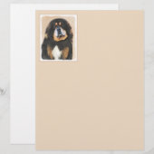 Tibetan Mastiff-schildering - Cute Original Dog Ar (Voorkant / Achterkant)