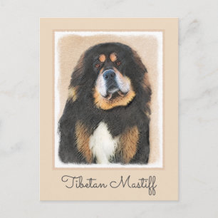 Tibetan Mastiff-schildering - Cute Original Dog Ar Briefkaart