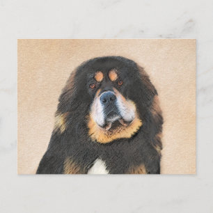 Tibetan Mastiff-schildering - Cute Original Dog Ar Briefkaart
