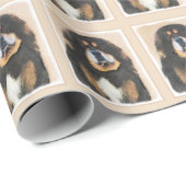 Tibetan Mastiff-schildering - Cute Original Dog Ar Cadeaupapier (Rol Hoek)