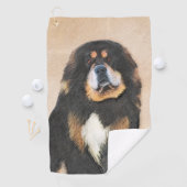 Tibetan Mastiff-schildering - Cute Original Dog Ar Golfhanddoek (Insitu)