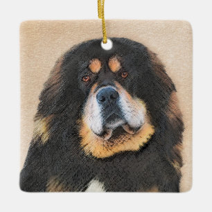 Tibetan Mastiff-schildering - Cute Original Dog Ar Keramisch Ornament