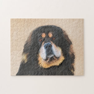 Tibetan Mastiff-schildering - Cute Original Dog Ar Legpuzzel
