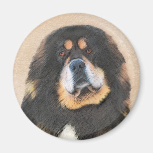Tibetan Mastiff-schildering - Cute Original Dog Ar Magneet