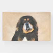 Tibetan Mastiff-schildering - Cute Original Dog Ar Spandoek (Horizontaal)
