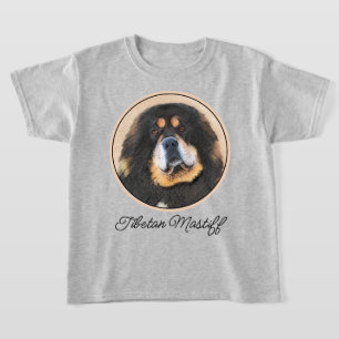 Tibetan Mastiff-schildering - Cute Original Dog Ar T-shirt