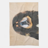 Tibetan Mastiff-schildering - Cute Original Dog Ar Theedoek (Verticaal)