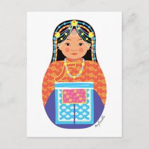 Tibetan Matryoshka Briefkaart