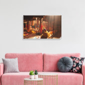 Tibetan Monk Canvas druk (Insitu (Woonkamer))