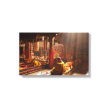 Tibetan Monk Canvas druk