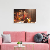 Tibetan Monk Canvas druk Afdruk (Insitu (Woonkamer))