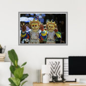 Tibetan Monk Dancers Poster (Thuiskantoor)