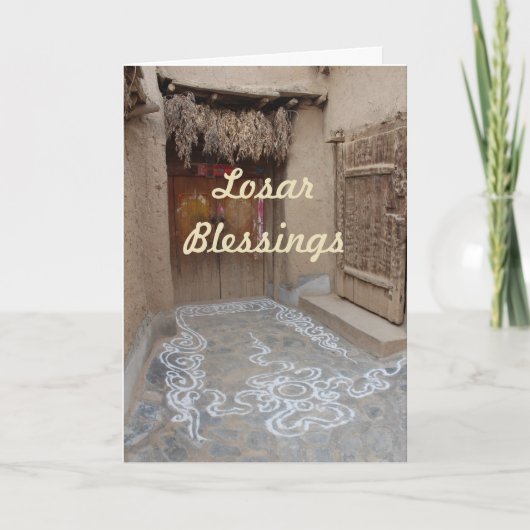 Tibetan Nieuwjaar van Losar Feestdagen Kaart (Voorkant)