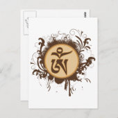 Tibetan Om Briefkaart (Voorkant / Achterkant)