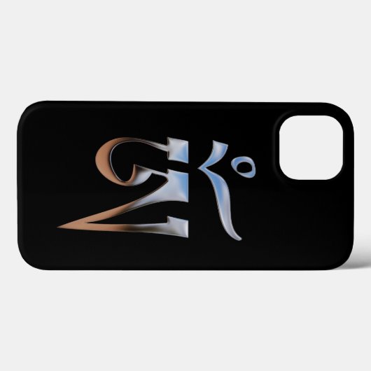 Tibetan Om Case-Mate iPhone Case (Achterkant (horizontaal))
