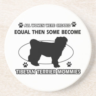 Tibetan Ontwerp van de Mama van Terrier Zandsteen Onderzetter