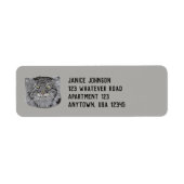 Tibetan Pallas Cat Return Address Labels (Voorkant)
