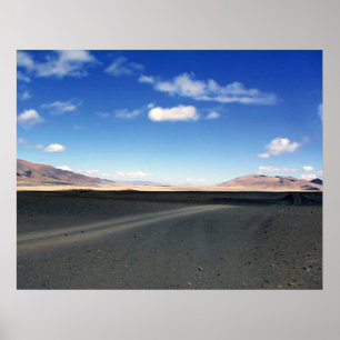 Tibetan Plateau Highway op weg naar Mt Kailash Poster