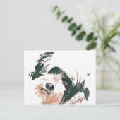 Tibetan portret van Terrier Briefkaart (Staand voorkant)