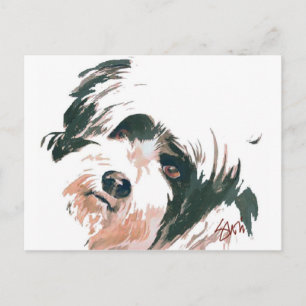 Tibetan portret van Terrier Briefkaart