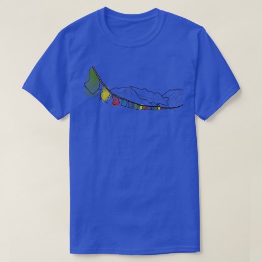 Tibetan Prayer Flags T-shirt (Design voorkant)
