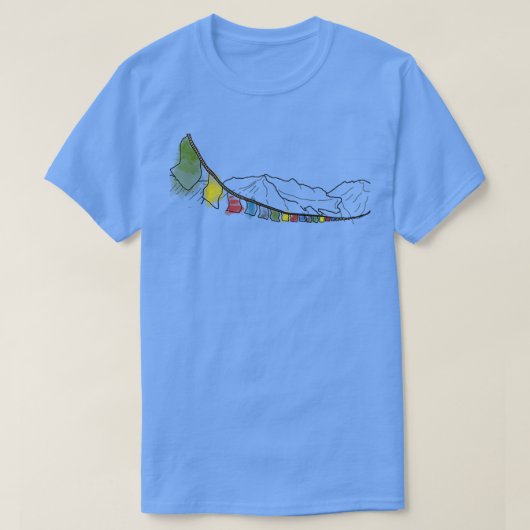 Tibetan Prayer Flags T-shirt (Design voorkant)