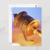 Tibetan Prayer Wheel Briefkaart (Voorkant / Achterkant)