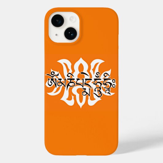 Tibetan Six True Mantra/Om Ma Ni Pad me Hum Case-Mate iPhone Case (Achterkant)
