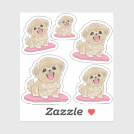 Tibetan Spaniel 5x  Sticker