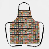 Tibetan Spaniel Apron (Zwarte achtergrond) Schort (Voorkant)