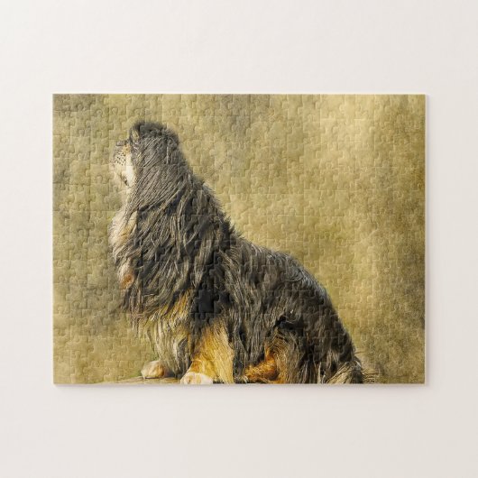 Tibetan Spaniel Dogs Jigsaws Legpuzzel (Horizontaal)