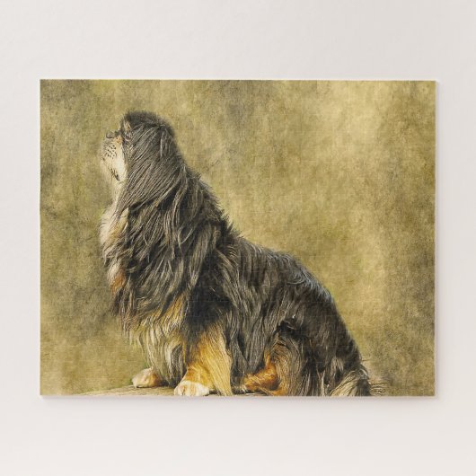 Tibetan Spaniel Dogs Jigsaws Legpuzzel (Horizontaal)