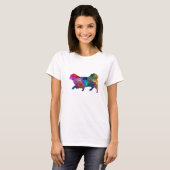 Tibetan Spaniel in watercolor T-shirt (Voorkant volledig)