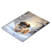Tibetan Spaniel Laat het Sneeuwen Kerstmis Notitieboek (Linkerzijde)